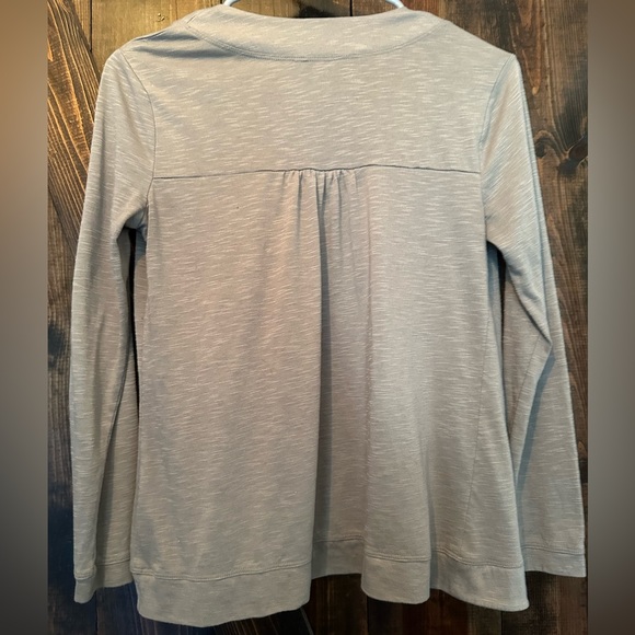 Banana Republic petite XS soft heather grey open front cardigan - Picture 2 of 4